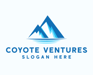 Blue Ice Mountain logo design