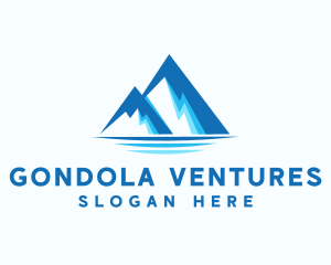 Blue Ice Mountain logo design