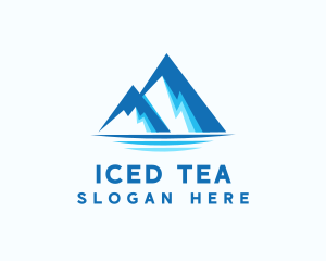 Blue Ice Mountain logo design