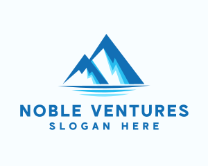 Blue Ice Mountain logo design