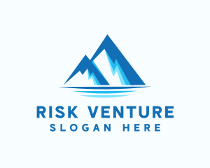 Blue Ice Mountain logo design