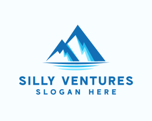 Blue Ice Mountain logo design