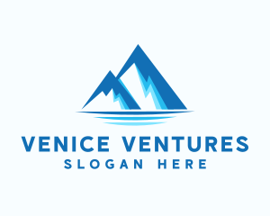 Blue Ice Mountain logo design