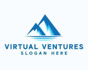 Blue Ice Mountain logo design