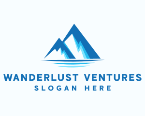 Blue Ice Mountain logo design