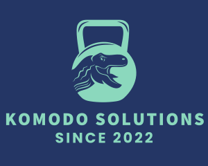 Komodo - Reptile Kettlebell Gym logo design