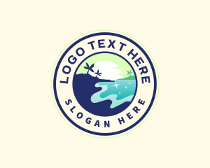 Coast - Travel Beach Vacation logo design
