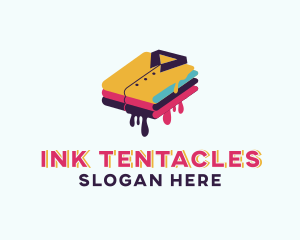 Shirt Ink Drip logo design