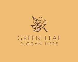 Fall Season Leaf logo design