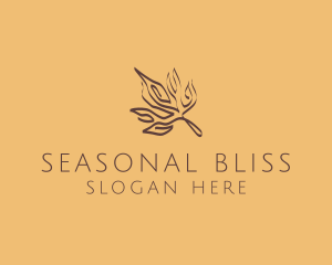 Season - Fall Season Leaf logo design