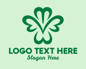 Ireland - Green Natural Clover logo design
