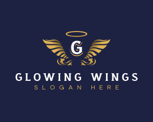 Angel Wing Halo logo design