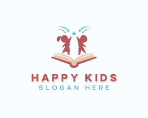 Kindergarten Kids Learning  logo design