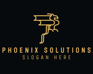 Gold Business Phoenix   logo design