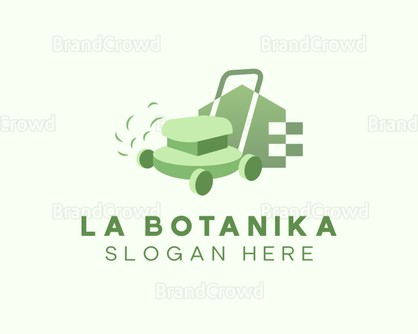 Lawn Mower Landscape Logo