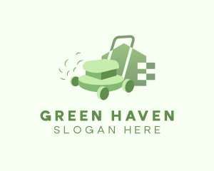 Lawn Mower Landscape logo design