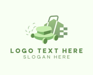 Cutter - Lawn Mower Landscape logo design