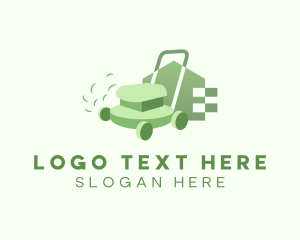 Lawn Mower Landscape Logo