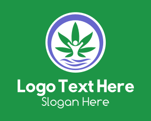 Ganja - Weed Human Dispensary logo design