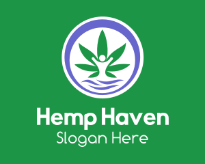 Weed Human Dispensary logo design