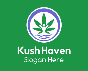 Kush - Weed Human Dispensary logo design