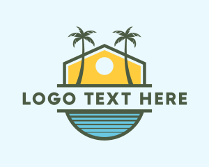 Resort - Sun Tree Beach Resort logo design