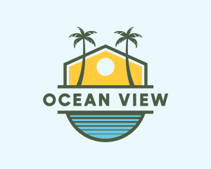 Sun Tree Beach Resort logo design