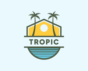 Sun Tree Beach Resort logo design