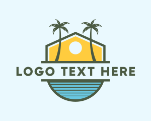 Tree - Sun Tree Beach Resort logo design