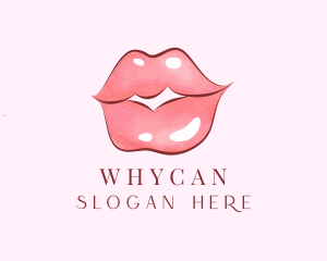 Lip Filler - Beauty Makeup Lips logo design