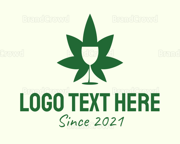 Cannabis Wine Glass Logo