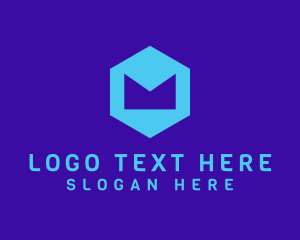 Support - Hexagon Geometric Letter M logo design