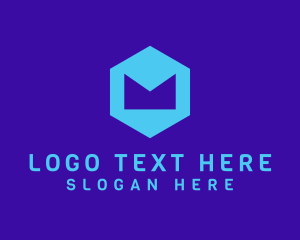 Letter - Hexagon Geometric Letter M logo design