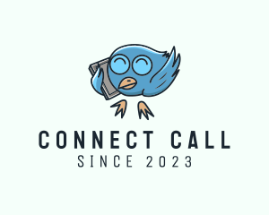 Call - Happy Bird Call logo design