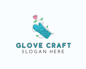 Gloves - Floral Bakery Gloves logo design