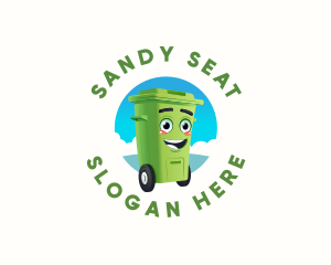 Trash Garbage Bin Logo