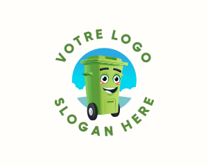 Trash Garbage Bin Logo