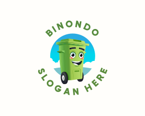 Garbage Bin - Trash Garbage Bin logo design