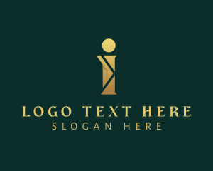 Letter I - Golden Legal Publishing Firm logo design