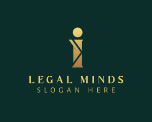 Jurist - Golden Legal Publishing Firm logo design