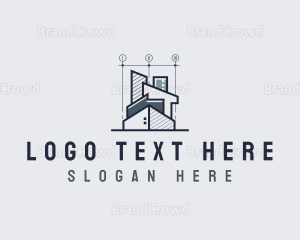 Architect Designer Blueprint Logo