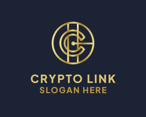 Crypto Coin Letter C logo design