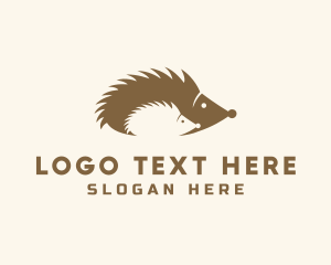Zoo - Hedgehog Baby Hoglet logo design