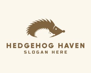 Hedgehog - Hedgehog Baby Hoglet logo design