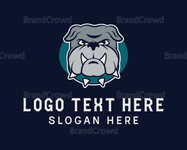 Angry K9 Bulldog Logo