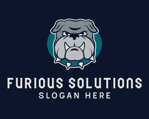 Angry K9 Bulldog logo design