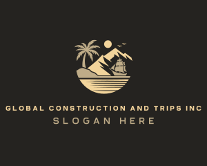 Island Ship Travel Logo