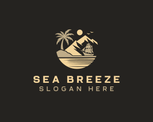 Island Ship Travel logo design