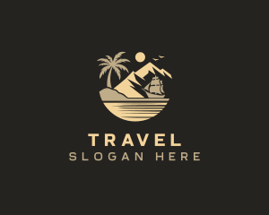 Island Ship Travel logo design