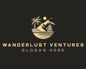 Island Ship Travel logo design